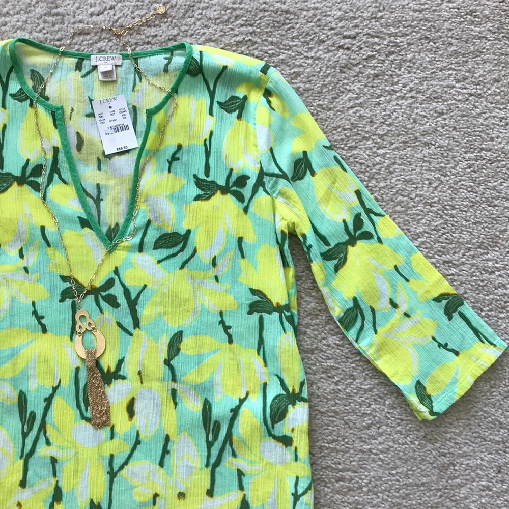 🚫SOLD🚫J. Crew Tissue Tunic - Picture 4 of 6